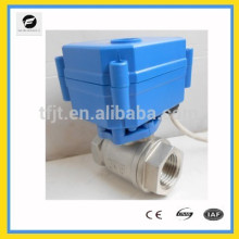 12V,24V,220V 2 way stepper motor ball valve with mini actuator for city housewater project